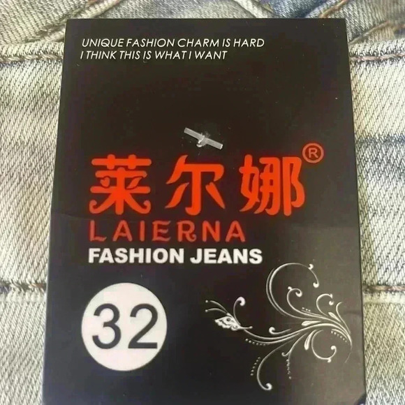 LAIERNA distressed embellished high rise skinny jeans women’s size 30 - Picture 15 of 15